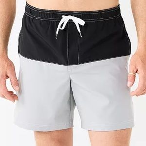 Sonoma Goods For Life Men’s 7" Full
Elastic-Waistband Swim Trunks